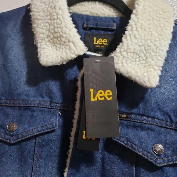 1573- Lee Denim Sherpa Lined Men's Jacket NWT - Picture 3 of 7